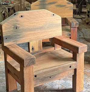 Fauteuil <span class=keywords><strong>en</strong></span> <span class=keywords><strong>bois</strong></span> massif de style ancien avec jointure à mortaise et tenon, mobilier de salon pour petit appartement - Product Image 5