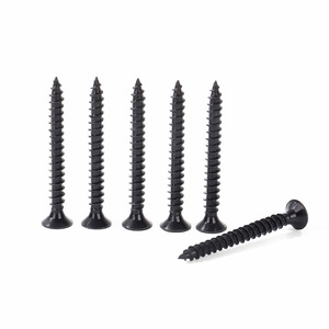 Vis à cloison sèche noires, tête Phillips, autoperceuses, à queue pointue, tête encastrée, filetage à droite, niveau 4.8, pour fixation de plaques de plâtre - Product Image 2