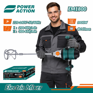 Mezcladora Eléctrica Industrial de 6 Velocidades y 1800W con Motor de Cobre <span class=keywords><strong>para</strong></span> <span class=keywords><strong>Mortero</strong></span>, Yeso, Cemento, Concreto y Pintura, <span class=keywords><strong>Taladro</strong></span> <span class=keywords><strong>Mezclador</strong></span> <span class=keywords><strong>para</strong></span> Construcción - Product Image 2