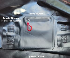 Échantillon gratuit Sac de voyage à roulettes sec durable grand XL 70L 90L 120L 20 21 28 pouces bleu pour les voyages d'aventure, la natation, la randonnée - Product Image 6