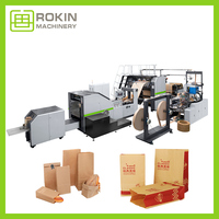 Machine à fabriquer des sacs en papier de bonne qualité ROKIN, machine de production de sacs en papier écologiques pour les achats