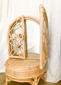 Eco-Friendly Handmade Traditional Design Rattan Doll <b>Vanity</b> Standing | Natural Wicker Competitive Price for Bedroom Hotel Use - Product Image 2