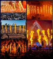 Lance-flammes SP 8-10M en métal avec double interface DMX, étanche IPX3, pour DJ, scène et concert
