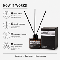 Difusor de Aromas de Vidrio Ámbar de 120 ml, OEM ODM, Aromaterapia, Aceite Esencial Perfumado, Fragancia Duradera para el Hogar, Dormitorio, Oficina, Decoración