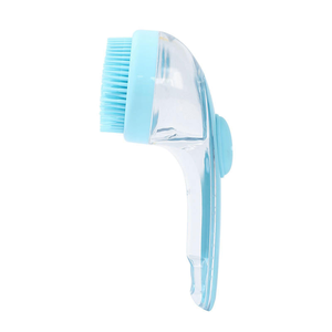 Custom Logo Dog Bath <b>Brush</b> Long Handle <b>Pet</b> Shampoo Silicone Puppy Massage Dog Shower <b>Brush</b> with Soap Dispenser - Product Image 6