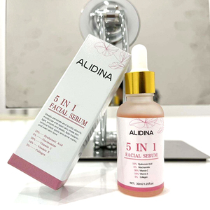 Label privé meilleur vendeur 5 en 1 naturel organique végétalien éclaircissant blanchissant acide hyaluronique visage vitamine c sérum de soin de la peau <span class=keywords><strong>d</strong></span> - Product Image 1
