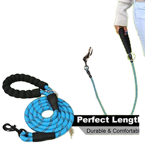 Comfortable Soft Padded Nylon <b>Dog</b> Leash with Highly Reflective Durable Rope <b>for</b> Pet Outdoor Sports - Product Image 5