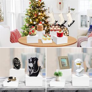 Набор подступенек ручной работы из белого кубика с акриловыми подставками - Product Image 3