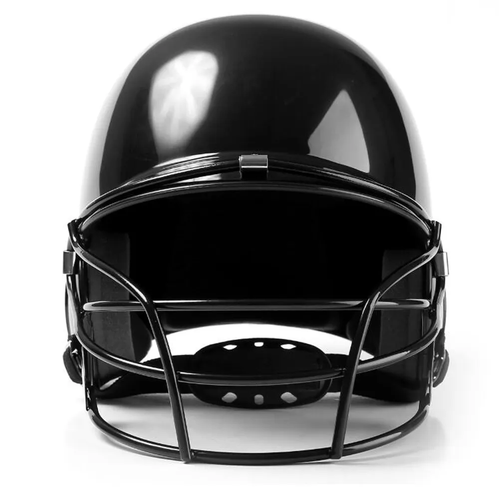 販売耐衝撃性野球ヘルメットABSシェルキッズアダルトブラックカラー野球バッティングヘルメット