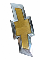 Badge de voiture en ABS chromé de luxe, finition argentée, pour Chevrolet, emblème avant et arrière, prix pour commande en gros