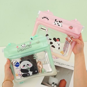 กระเป๋าโทรศัพท์กันน้ำลายการ์ตูนน่ารัก 15 นิ้ว กระเป๋าสะพายไหล่แบบใสพร้อมช่องซิปสำหรับว่ายน้ำตกปลากลางแจ้ง - Product Image 4