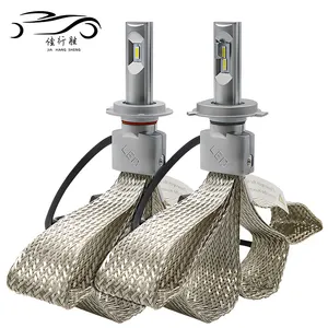 JHS alta qualidade Fanless LED farol lâmpada 12V CSP Chip Cobre Strip dissipação de calor lâmpada luz para carro automotivo