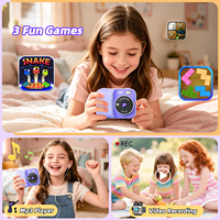Enregistreur vidéo HD multilingue, lecteur de musique et de jeux, lampe torche LED, impression instantanée de photos, appareil photo 1080P pour enfants, garçons et filles