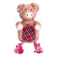 Jouets créatifs pour chiens en peluche en forme de vache laitière, sans rembourrage, jouets à mâcher pour animaux de compagnie