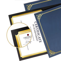 Porte-documents en papier A4 biodégradable écologique avec logo personnalisé pour certificats, diplômes et documents