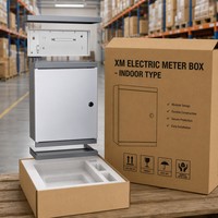 Boîtier de distribution mural pour compteurs, 220V 380V 400V, en acier métallique sécurisé pour les applications commerciales et résidentielles