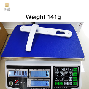 דלת יוקרה ידית מנעול דלת זכוכית מנעול ידית לבנה עבור למשוך ודחיפה ידית דלת אלומיניום - Product Image 3