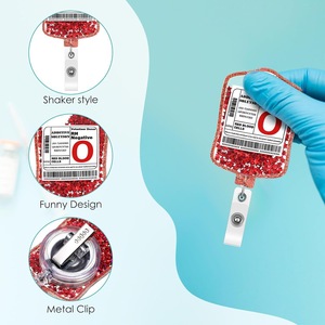 Divertenti Porta Badge Retrattili con Clip <span class=keywords><strong>per</strong></span> Infermieri, Porta Tessere con Clip a Coccodrillo, Regali e Accessori <span class=keywords><strong>per</strong></span> Medici e Operatori Sanitari - Product Image 2