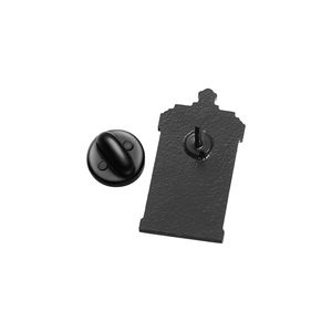 个性化蓝色复古电话亭珐琅别针创意胸针翻领徽章饰品礼品批发 - Product Image 5