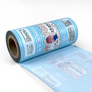 Film d'emballage en rouleau de mouchoirs humides en PE imprimé personnalisé doux soluble dans l'eau pour bébé <span class=keywords><strong>lingettes</strong></span> humides collations chocolat usage industriel - Product Image 1