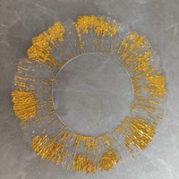 Assiette de Présentation IMUWEN en Plastique PP Transparent Non Toxique, Forme Irrégulière, Style Minimaliste Moderne, pour Mariages, Fêtes et Décorations de Noël