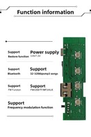Papan dekoder MP3 gigi biru dengan Amplifier modul Audio Multi Input untuk Audio mobil dan Speaker rumah kategori produk PCBA DIY