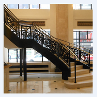 Rampe d'escalier en spirale en alliage d'aluminium au design moderne, écologique, pour une utilisation élégante en intérieur/extérieur, idéale pour villas, centres commerciaux, hôtels haut de gamme