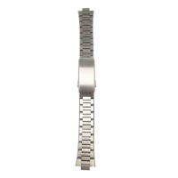 Bracelet de montre en acier inoxydable brossé fin - Léger, lisse, ajustement universel, construction robuste pour montres de style rétro et professionnel