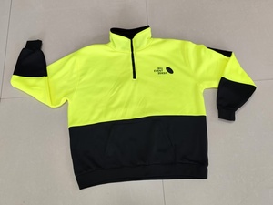 เสื้อสเวตเชิ้ตสะท้อนแสง YS สำหรับความปลอดภัย ได้รับการรับรองมาตรฐาน ANSI Class 2 EN 20471 มีกระเป๋าขนาดใหญ่ บุผ้าฟลีซ สามารถปรับแต่งสีโลโก้ได้ - Product Image 6