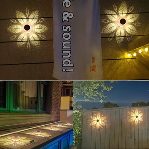 Nouveau produit : Lampe solaire extérieure à motifs, éclairage mural, décoration de jardin, éclairage de pelouse nocturne - Product Image 5
