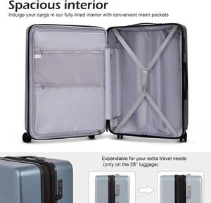 <span class=keywords><strong>Valise</strong></span> de <span class=keywords><strong>cabine</strong></span> de voyage ultra légère personnalisée en <span class=keywords><strong>polycarbonate</strong></span> PC 100%, avec port USB, poche avant - Product Image 5