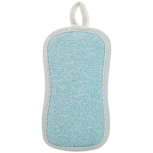 Nano Sponge Pad Rectangle Lake Blue Gray Double Sided Kitchen Dishwashing Cleaning Gentle On Pots And Pans - Product Image 3