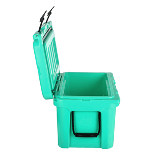 Commercial Grade 65QT Wheeled Rotomolded PE <strong>Ice</strong> <strong>Box</strong> <strong>Cooler</strong> with Thermal Drain Plug for Fishing Wine Food Storage - Product Image 3
