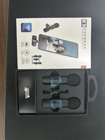 Mini microphone sans fil Mini micro pour téléphone/tablette/PC Android de type C Enregistrement vidéo Micros à clipser avec clip rotatif et suppression du bruit