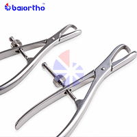 Tang Pengencang Tulang Hewan Bergerigi Spinlock, 180mm / 205mm Tang Pengencang Tulang Spinlock, Tang Penjepit Tulang Hewan Peliharaan, Baiortho