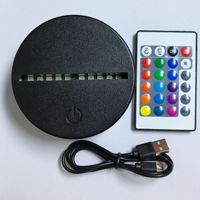 Lampe LED USB Minimaliste pour la Nuit, Base pour Imprimante 3D Domestique, Kit Lampe Bambulab 001, Lampe LED Blanc Chaud