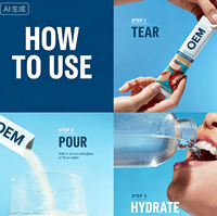 Poudre d'hydratation beauté et santé aux électrolytes de citron et de lime pour adultes, certifiée Halal, OEM/ODM