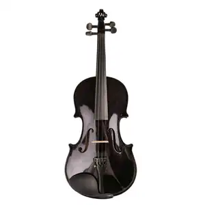Kích Thước Đầy Đủ Nhà Sản Xuất Solidwood Violin Cho Sinh Viên Đầy Màu Sắc Đen 4/4 1/10 1/2 Acoustic Đức Violin