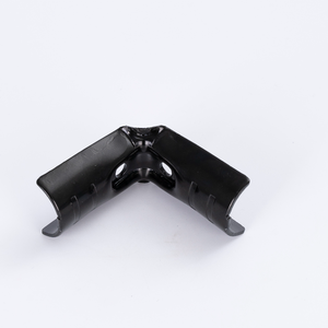 Pieza de conector de tubo de Metal de electroforesis negra Gujia Hardware para sistema de estante de flujo de tubería recubierta de plástico - Product Image 4