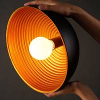 Grand abat-jour industriel à Double couche en demi-cercle, lustre d'éclairage de dôme, luminaires suspendus modernes de salle à manger