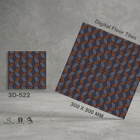 Revêtement de sol en céramique 3D Surface brillante rectifiée 12x12 16x16 30x30 40x40 300x300 Carreaux de sol antidérapants Producteur en gros