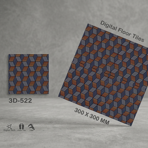 Revêtement de sol en céramique 3D Surface brillante rectifiée 12x12 16x16 30x30 40x40 300x300 Carreaux de sol antidérapants Producteur en gros - Product Image 4