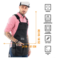 Robuste gris véritable Oxford toile Pro mécanicien menuisier électricien outil tablier porte-outil magnétique personnalisable OEM sac à outils