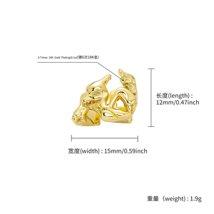 Grillz anti-ternissement plaqué <span class=keywords><strong>or</strong></span> 18 carats, tête de lion, <span class=keywords><strong>dent</strong></span> unique - Bijoux 3D dents de bête Hip Hop pour hommes et femmes, vente <span class=keywords><strong>en</strong></span> gros - Product Image 4