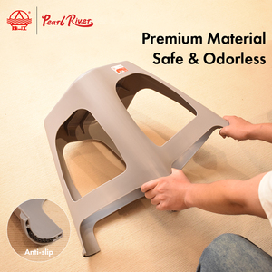 Stackable Plastic Chair <b>with</b> Fine Grain Detail Easy to Store and Clean - Product Image 6