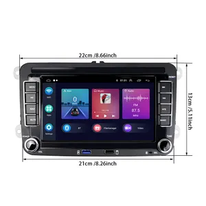 2 Din วิทยุติดรถยนต์ Android 11 7 ",วิทยุรถยนต์ GPS WIFI Hifi RDS USB สำหรับ Vw/โปโล/ลูกอม /Skoda/jetta/ที่นั่ง/Touran/passat/ กอล์ฟ5 6