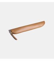 Étui à stylo compact en cuir de luxe durable avec fermeture éclair pour le rangement et la protection du stylet Apple