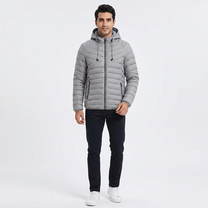 Functional Men's Puffer Jacket Stand Collar Lightweight <b>Warm</b> Breathable <b>Waterproof</b> for Outdoor Sports and Winter Wear - Product Image 1