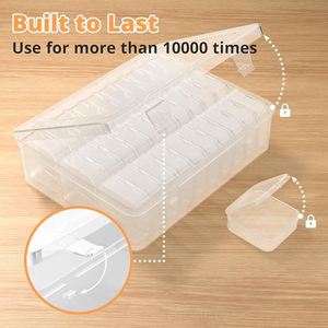 Bead Organizer <b>Box</b> 31Pcs Small Bead Organizers Plastic Mini Clear Bead <b>Storage</b> <b>Box</b> for Bracelet Making DIY Jewelry Craft Nail - Product Image 3