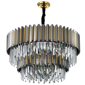 Overseas Export <strong>Crystal</strong> Chandeliers, Italian Minimalist Living Room Lamps, High-End Hall Lighting Fixtures, Light Luxury Style - Product Image 5